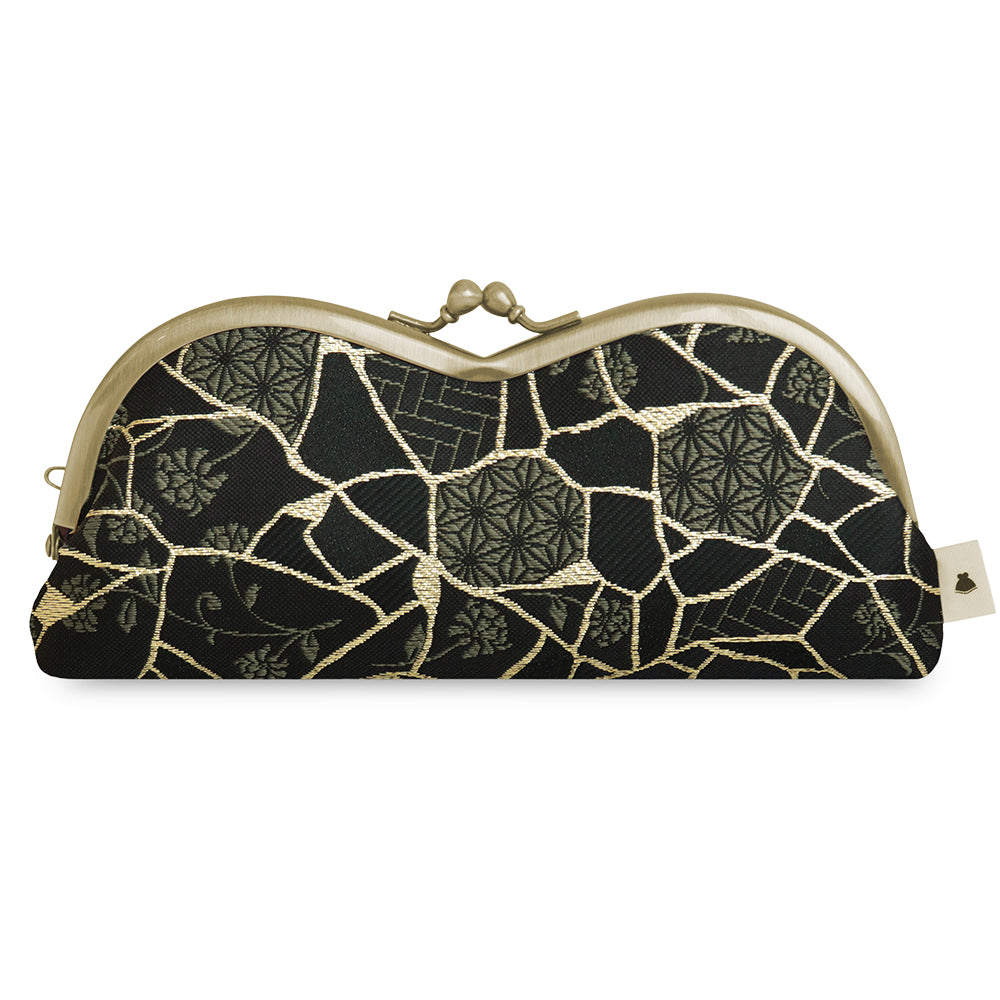 [In Stock] Mountain-Shaped Clasp Eyeglass Case [Kintsugi Jacquard]