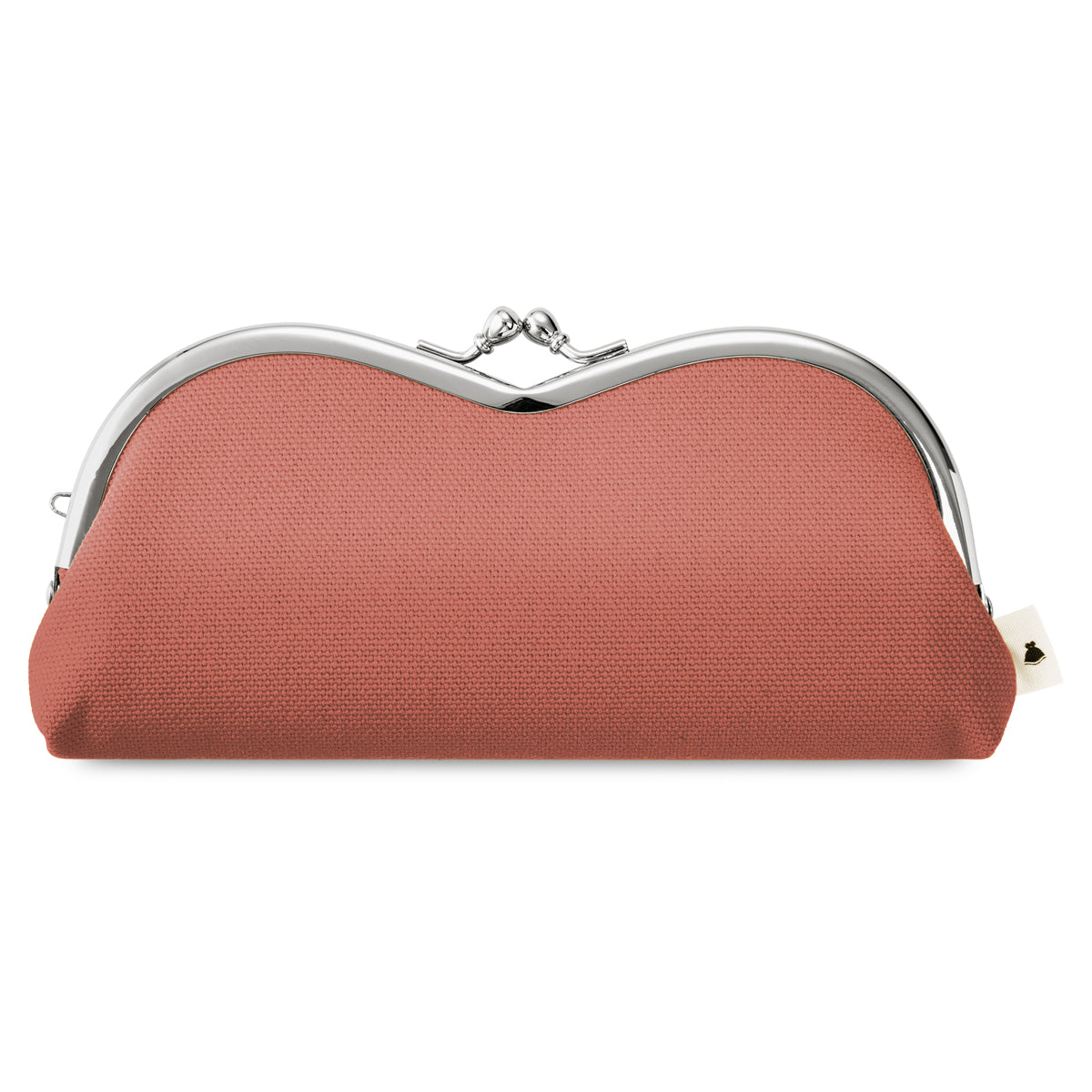 【在庫商品】山型がま口メガネケース【帆布・綿布・デニム（アソート）】