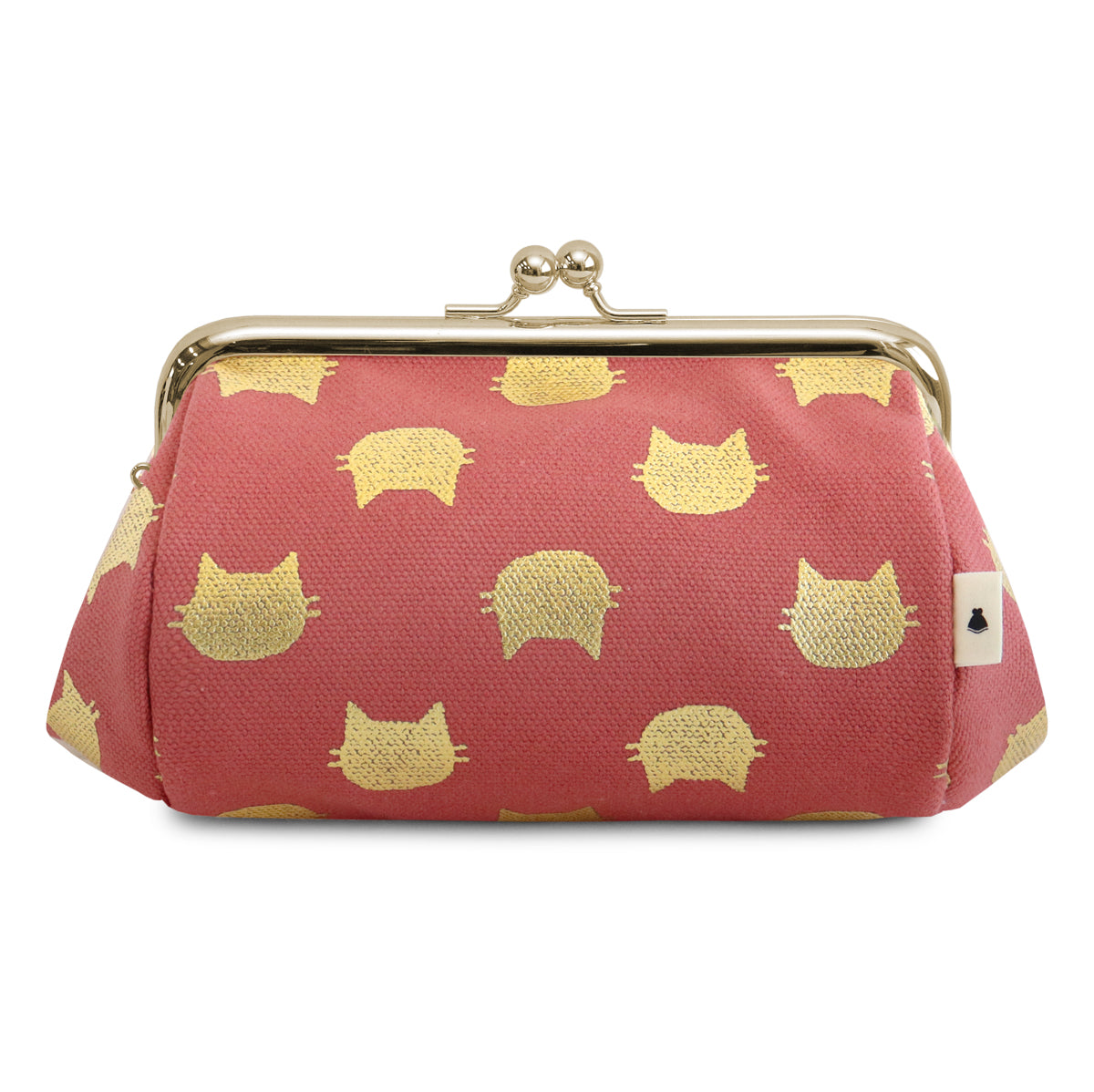 [In Stock] TAWARA-Style Kiss-Lock Cosmetic Pouch (Medium) [Canvas & Cotton Fabric (Assorted)]
