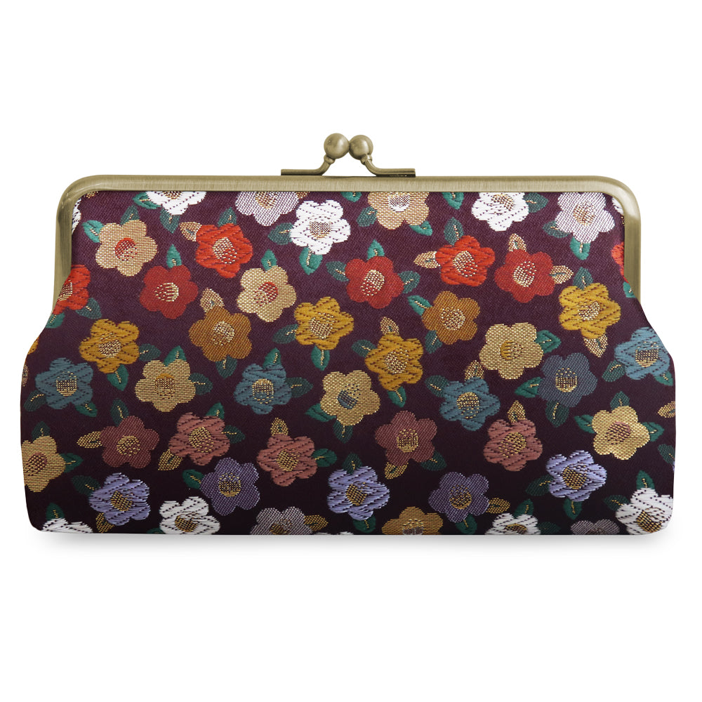 [In stock] 6-inch flat pouch [Gold brocade]