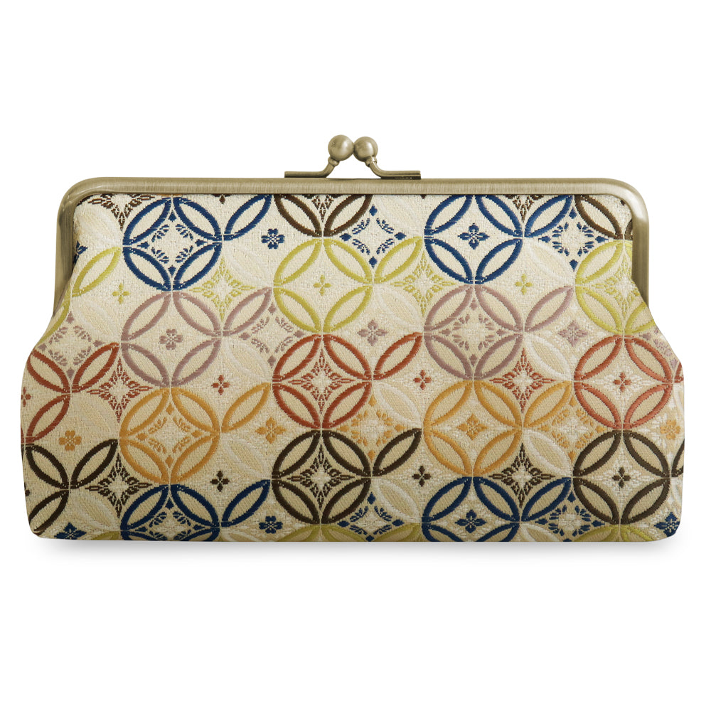 [In stock] 6-inch flat pouch [Gold brocade]