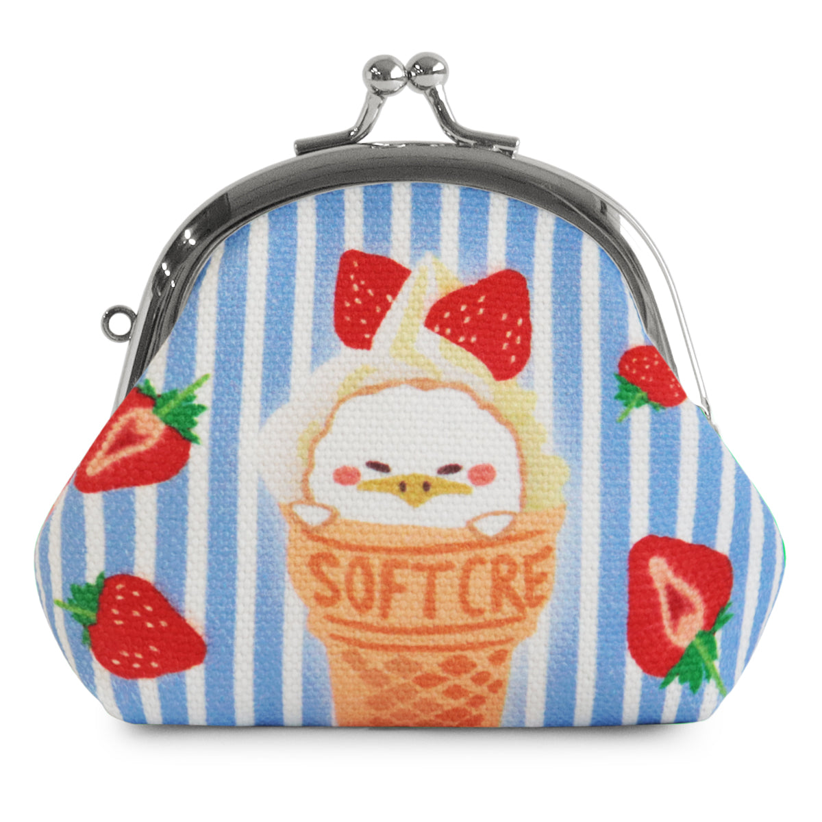 【在庫商品】くし型がま口おすわりポーチ【スイーツ×ガマグチヨタカ】