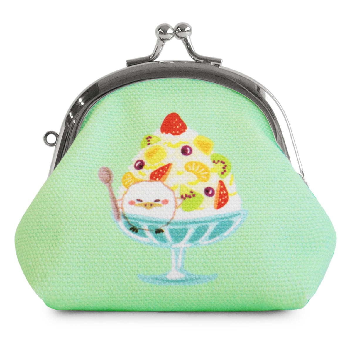 【在庫商品】くし型がま口おすわりポーチ【スイーツ×ガマグチヨタカ】