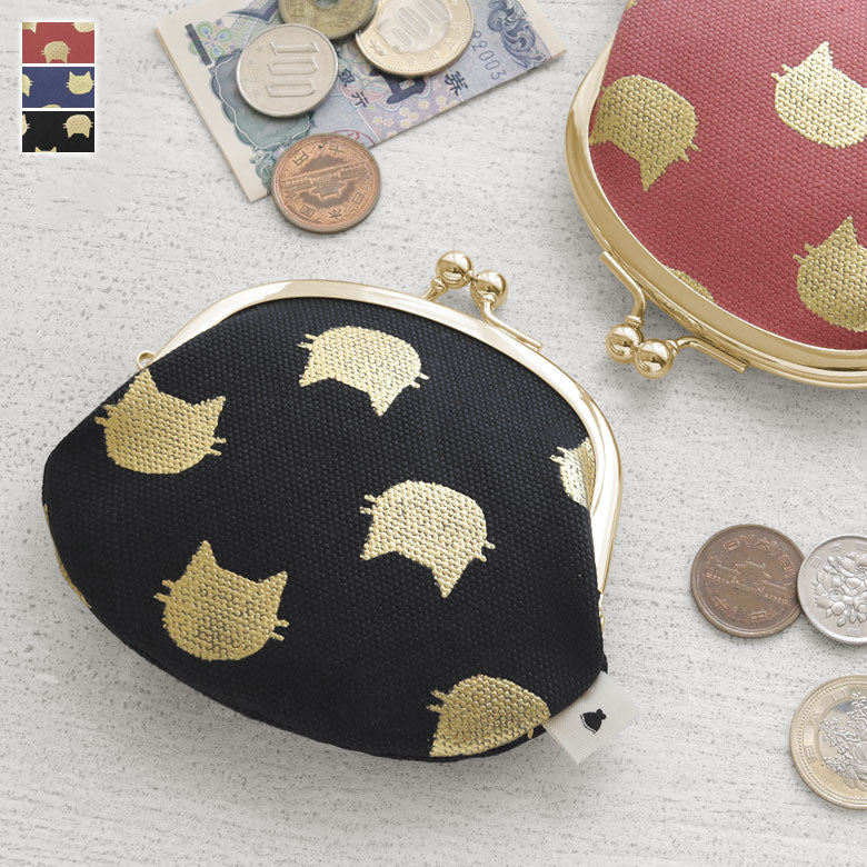 【在庫商品】3.3寸がま口財布【HAKUにゃんこ】