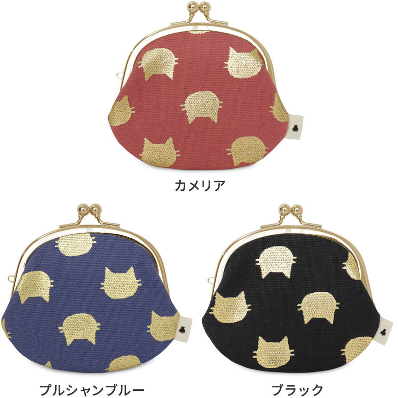 【在庫商品】3.3寸がま口財布【HAKUにゃんこ】
