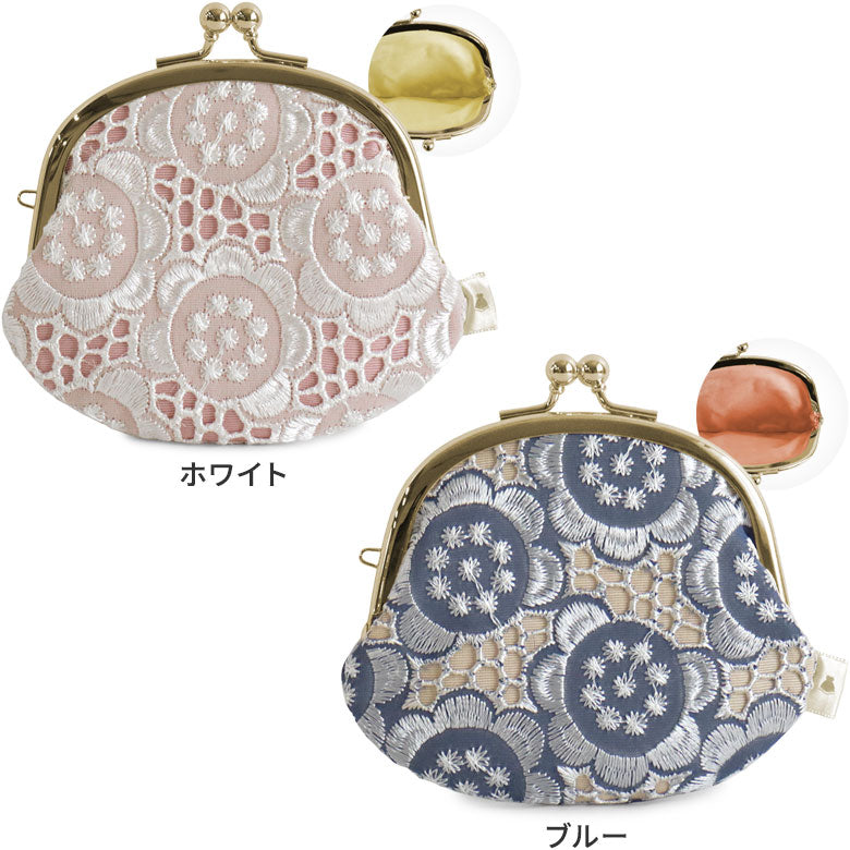 【在庫商品】3.3寸がま口財布【ポリッシュレース】