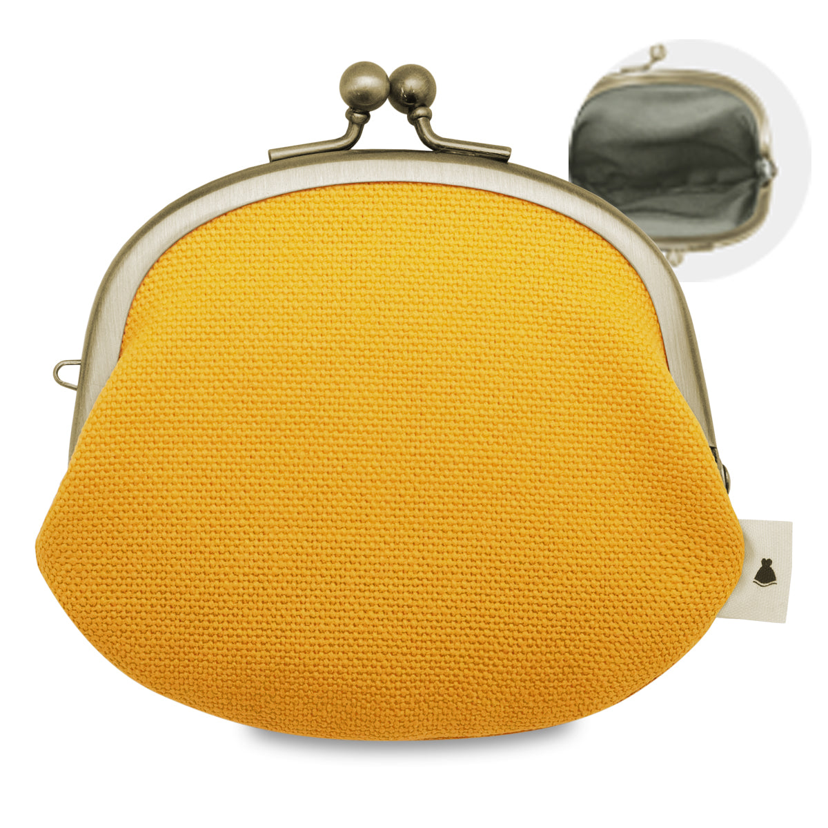 【在庫商品】3.3寸がま口財布【帆布・綿布（アソート）】