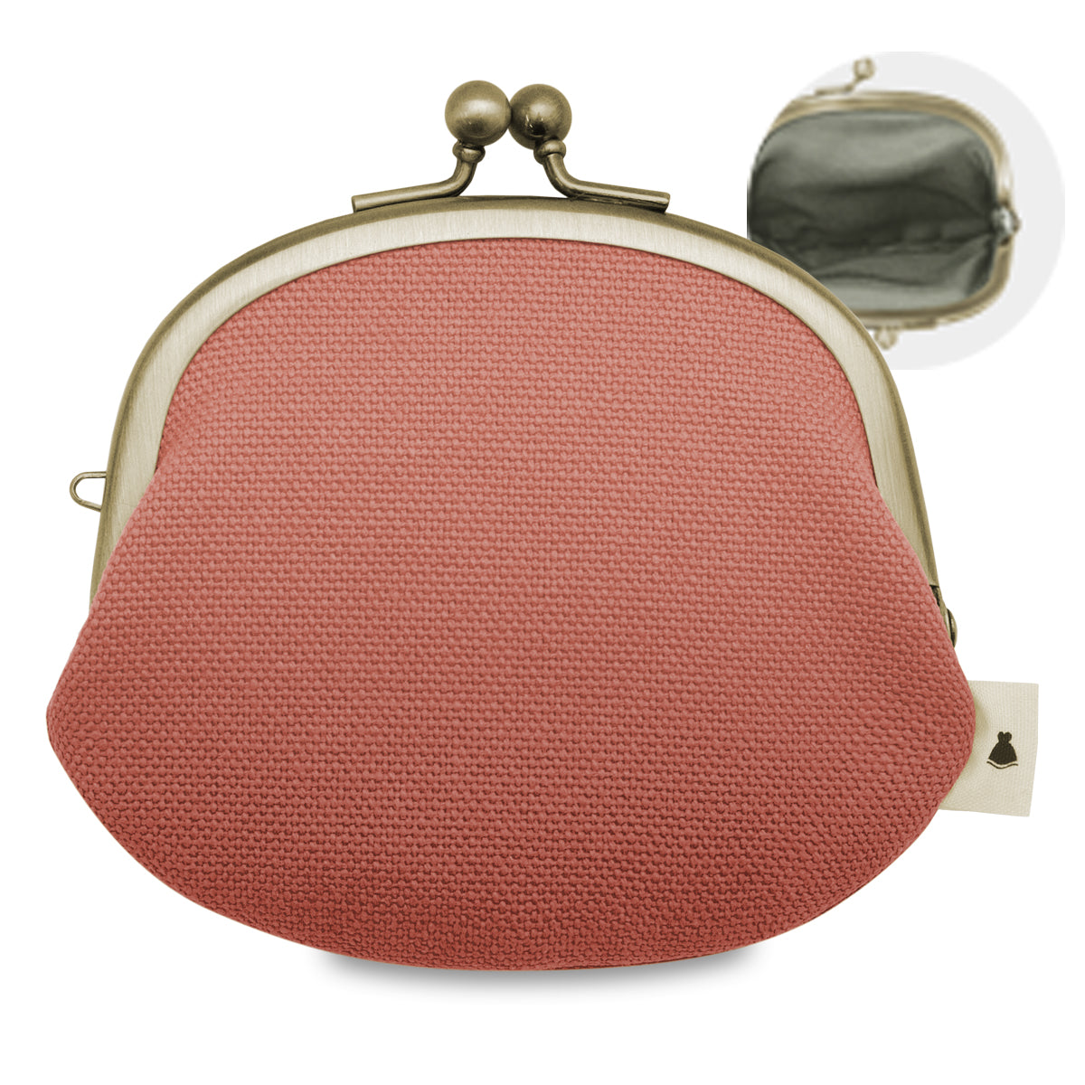 【在庫商品】3.3寸がま口財布【帆布・綿布（アソート）】