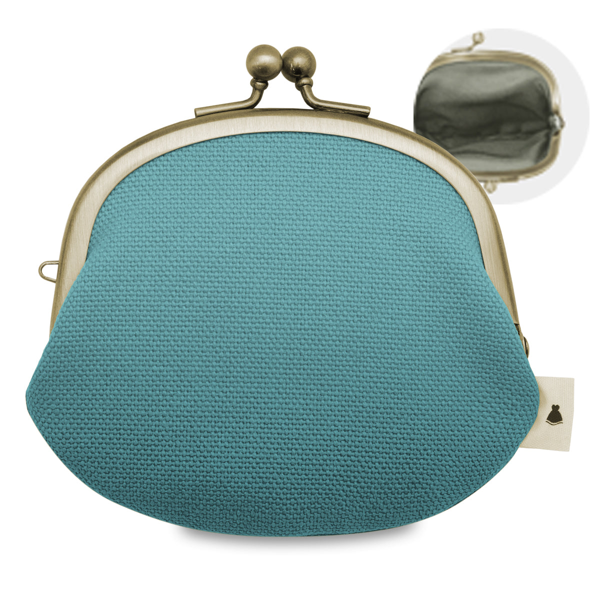 【在庫商品】3.3寸がま口財布【帆布・綿布（アソート）】