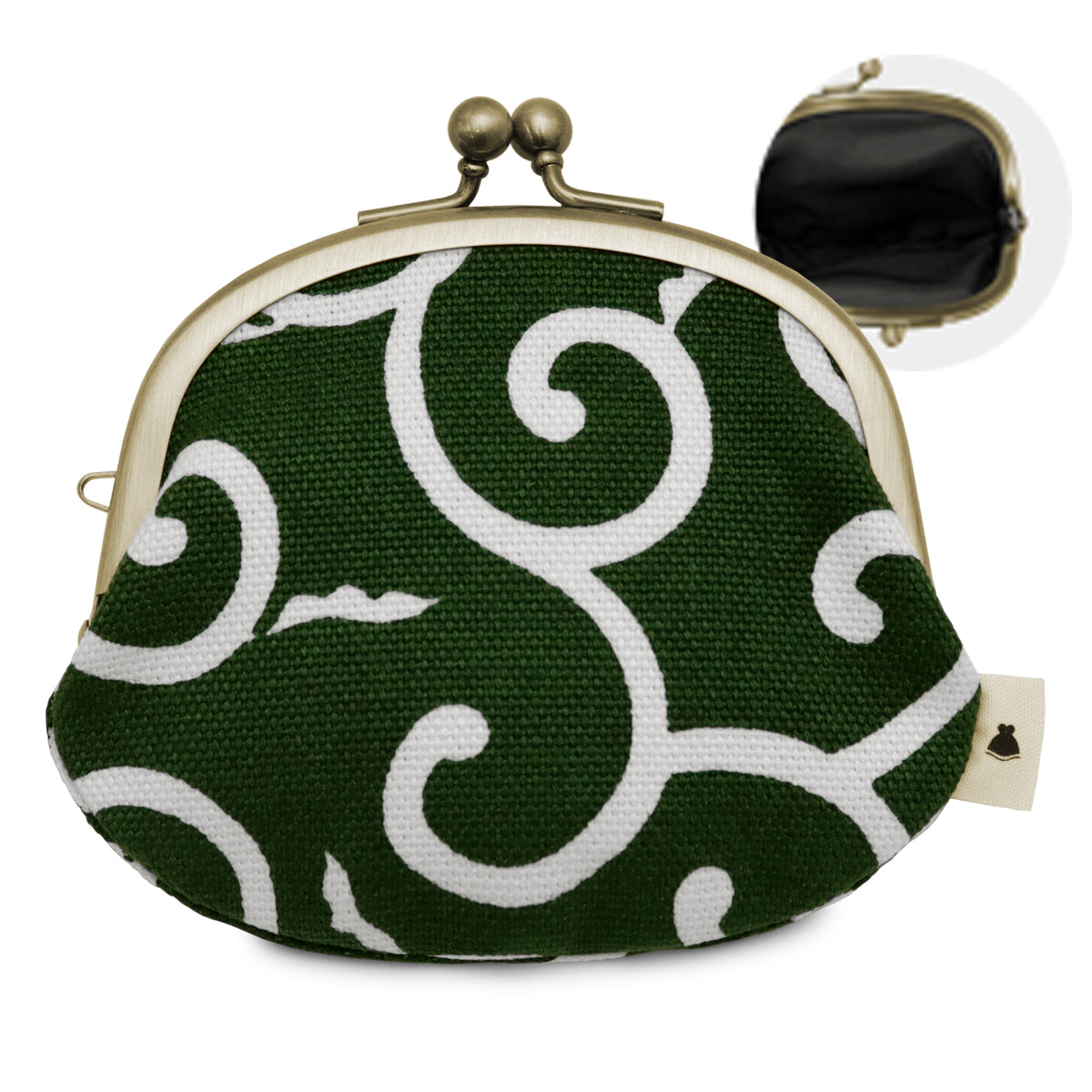 【在庫商品】3.3寸がま口財布【帆布・綿布（アソート）】