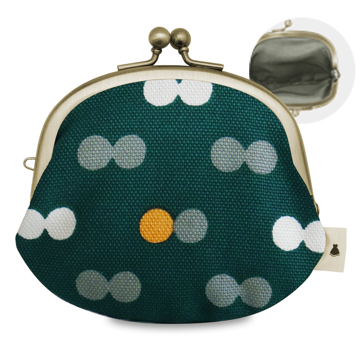 【在庫商品】3.3寸がま口財布【帆布・綿布（アソート）】