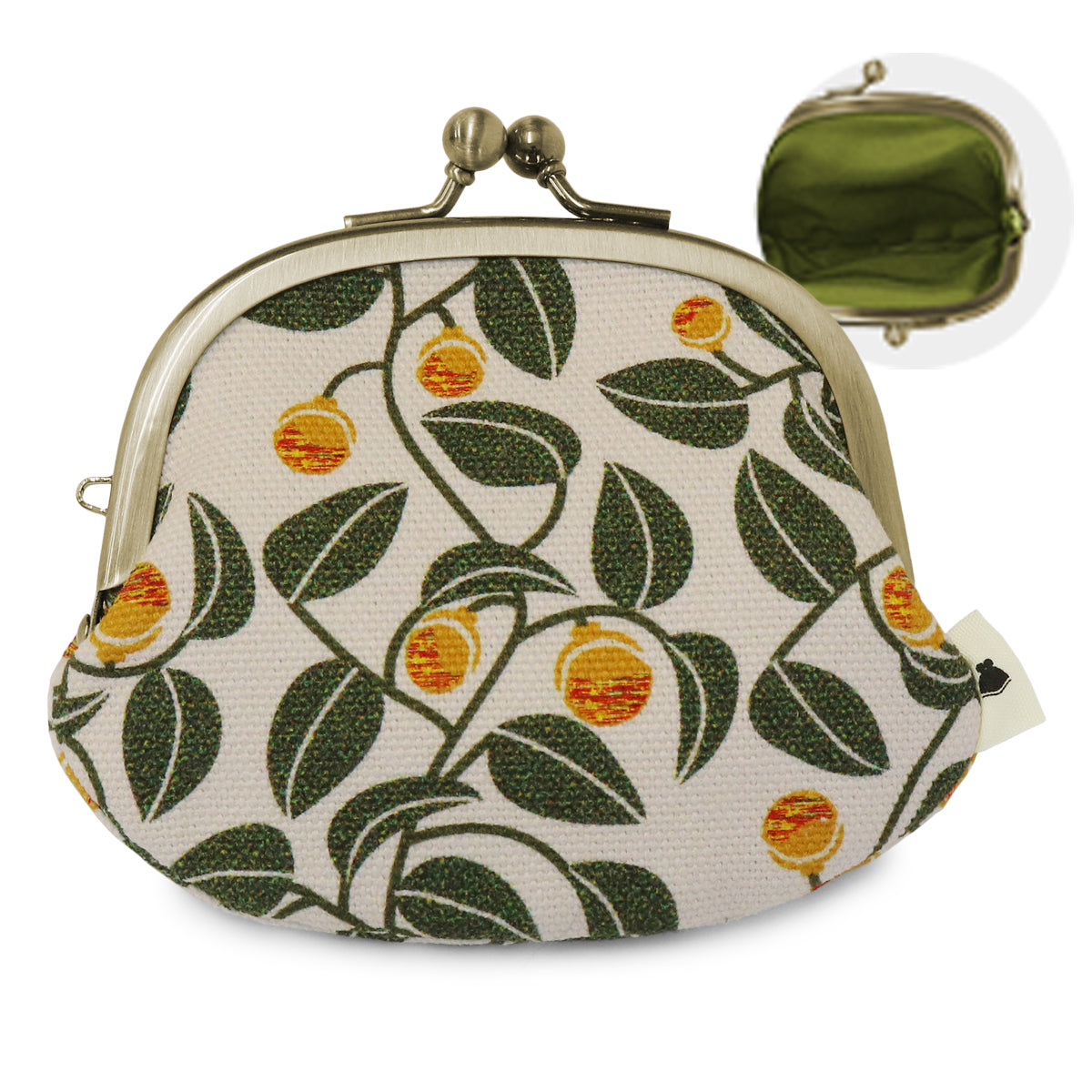 【在庫商品】3.3寸がま口財布【帆布・綿布（アソート）】