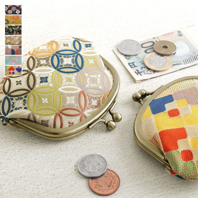 【在庫商品】3.3寸がま口財布【金襴・帯地（アソート）】