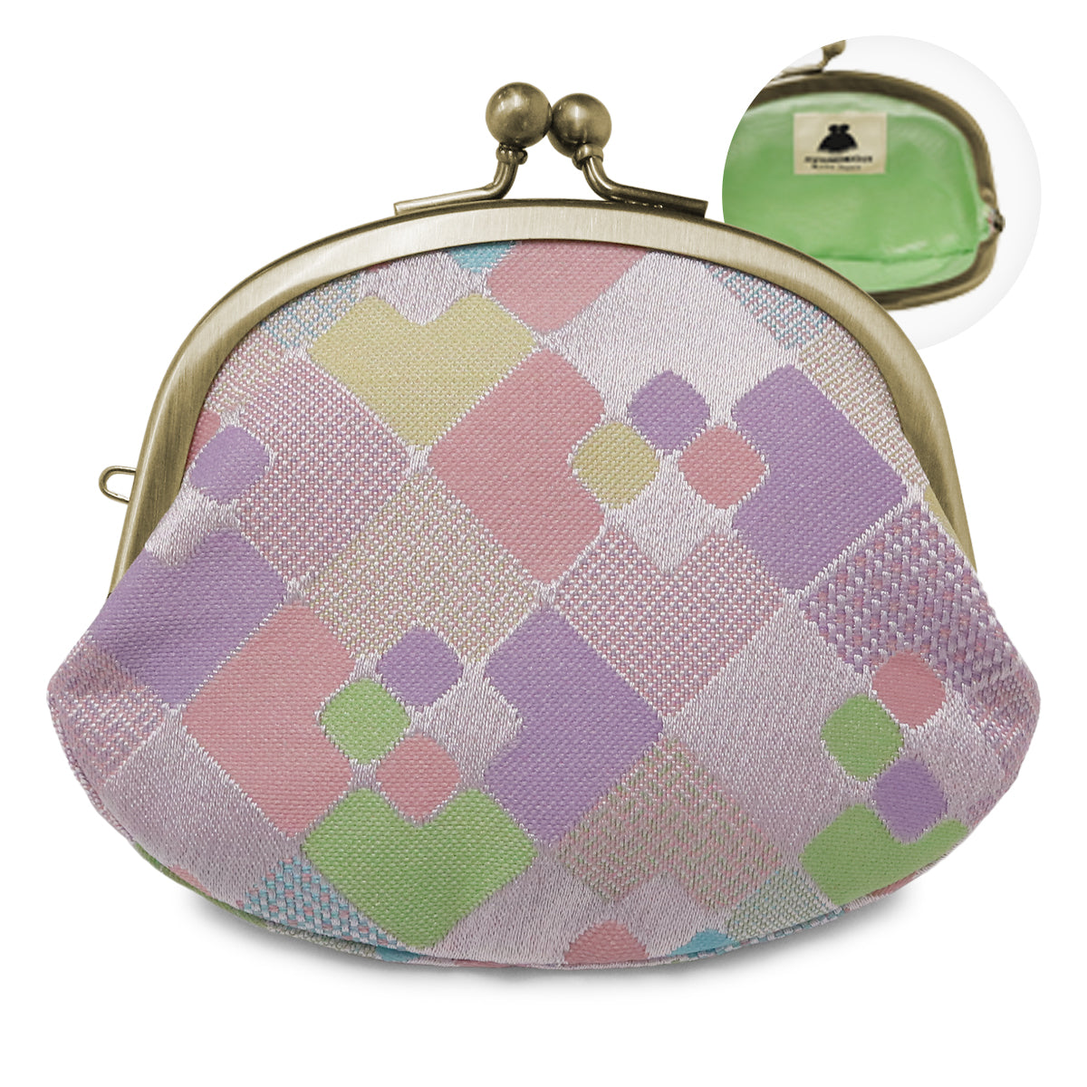 【在庫商品】3.3寸がま口財布【金襴・帯地（アソート）】