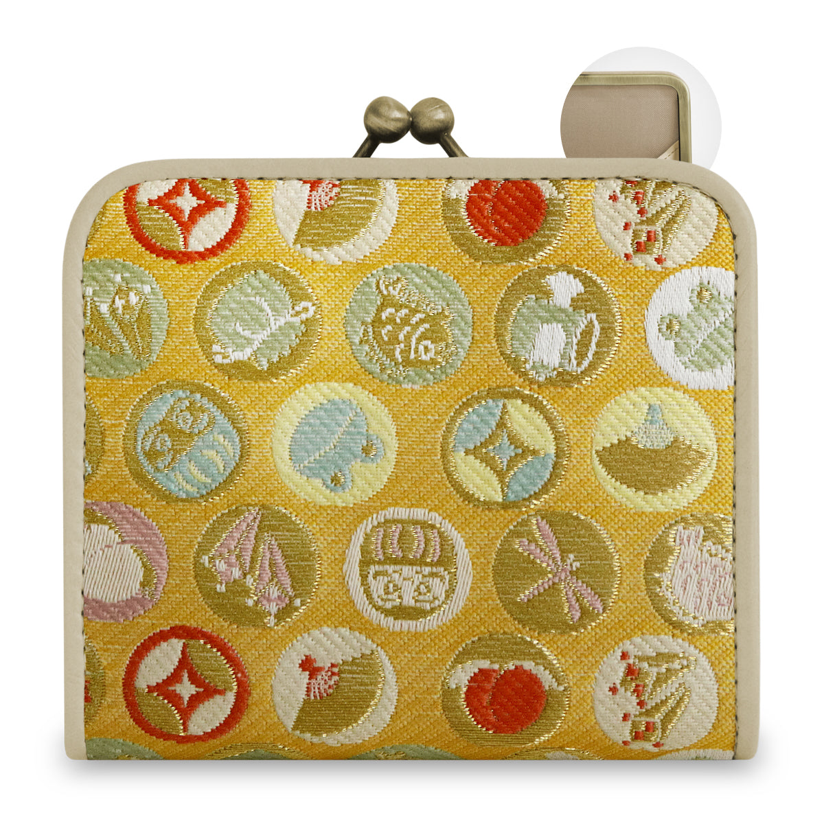 【在庫商品】二つ折りがま口ミニ財布【ジャガードSP】