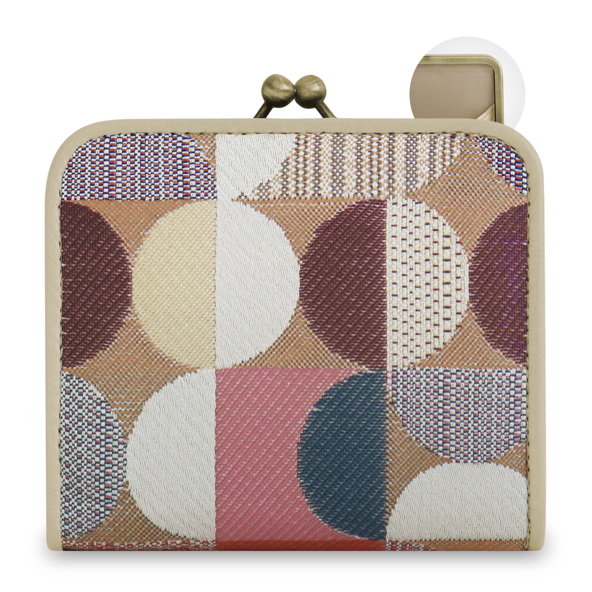 【在庫商品】二つ折りがま口ミニ財布【ジャガードSP】