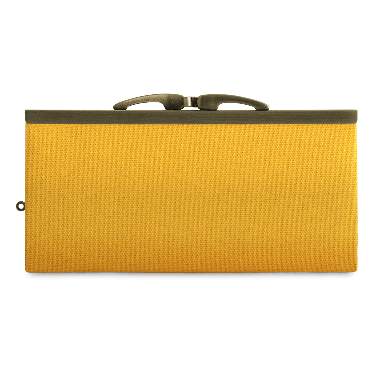 【在庫商品】復刻型がま口長財布（マチなし）【帆布・綿布（アソート）】