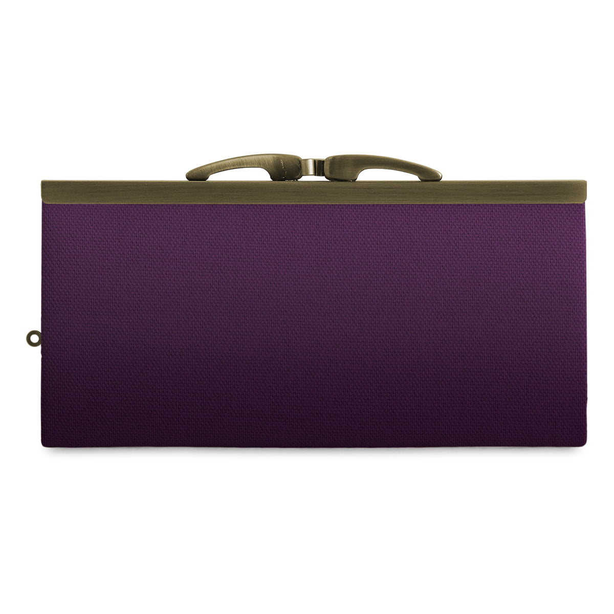 【在庫商品】復刻型がま口長財布（マチなし）【帆布・綿布（アソート）】