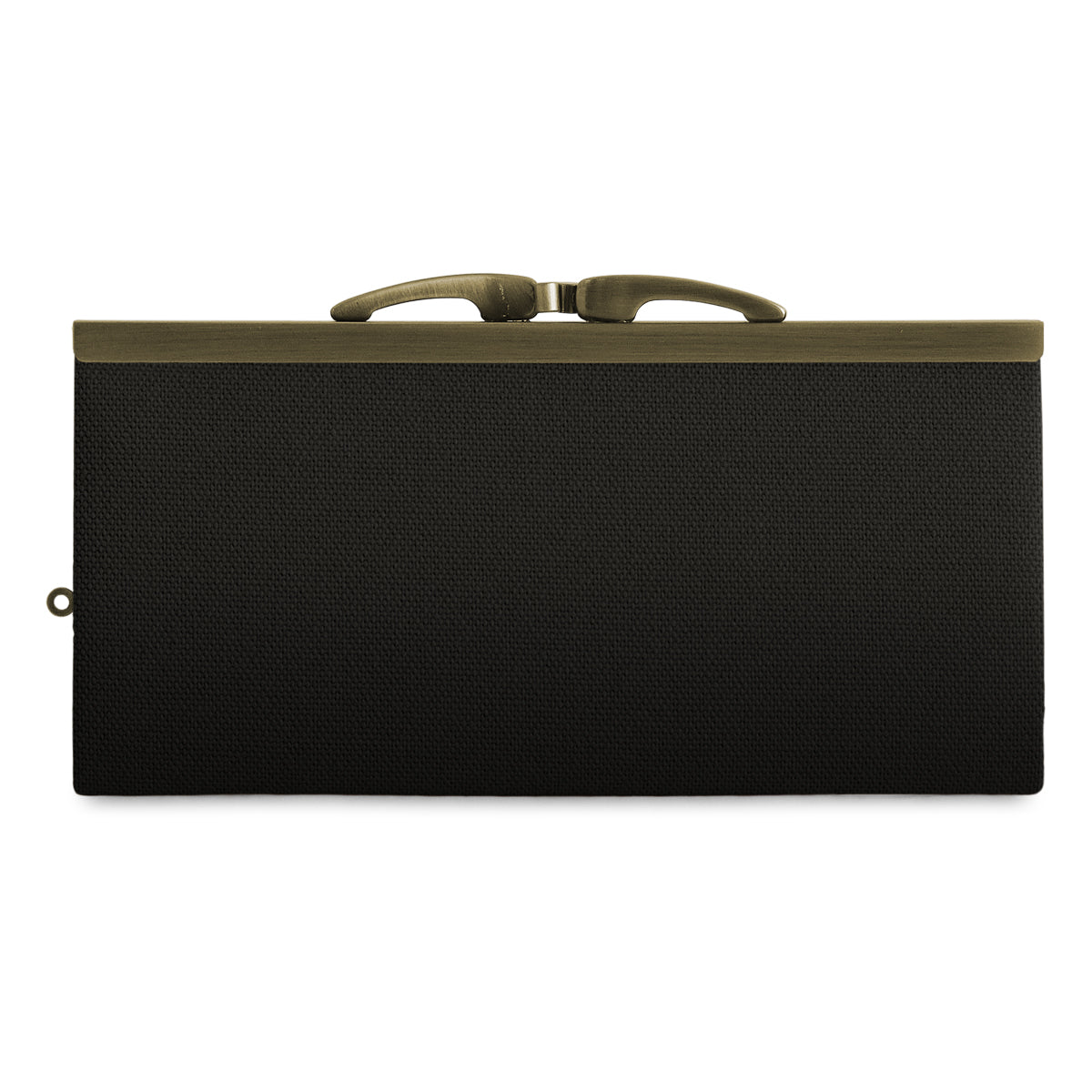 【在庫商品】復刻型がま口長財布（マチなし）【帆布・綿布（アソート）】