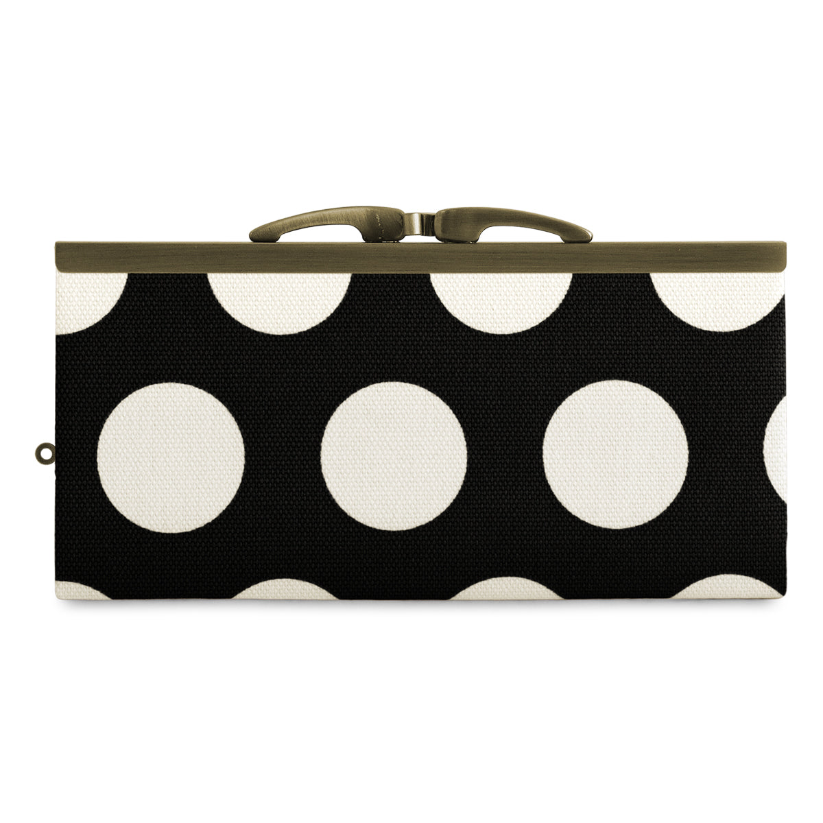 【在庫商品】復刻型がま口長財布（マチなし）【帆布・綿布（アソート）】