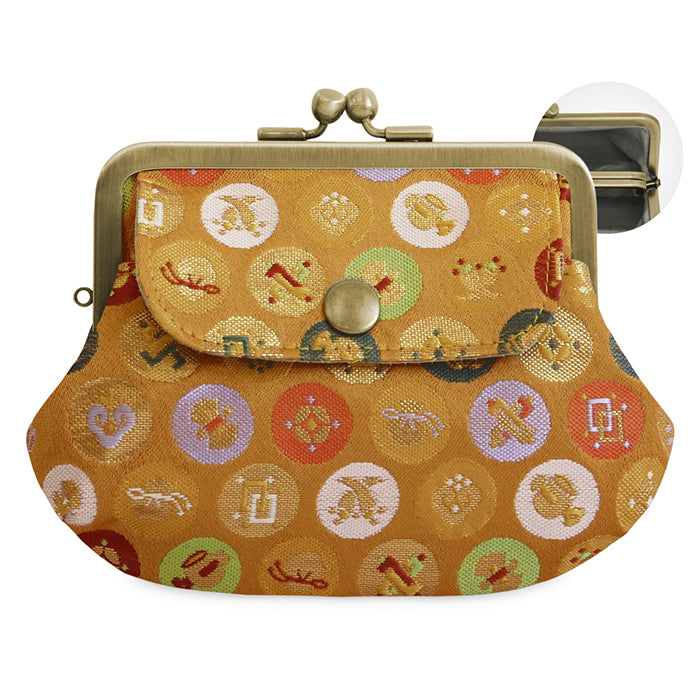 [In stock] Parent-child purse with pocket [Gold brocade]