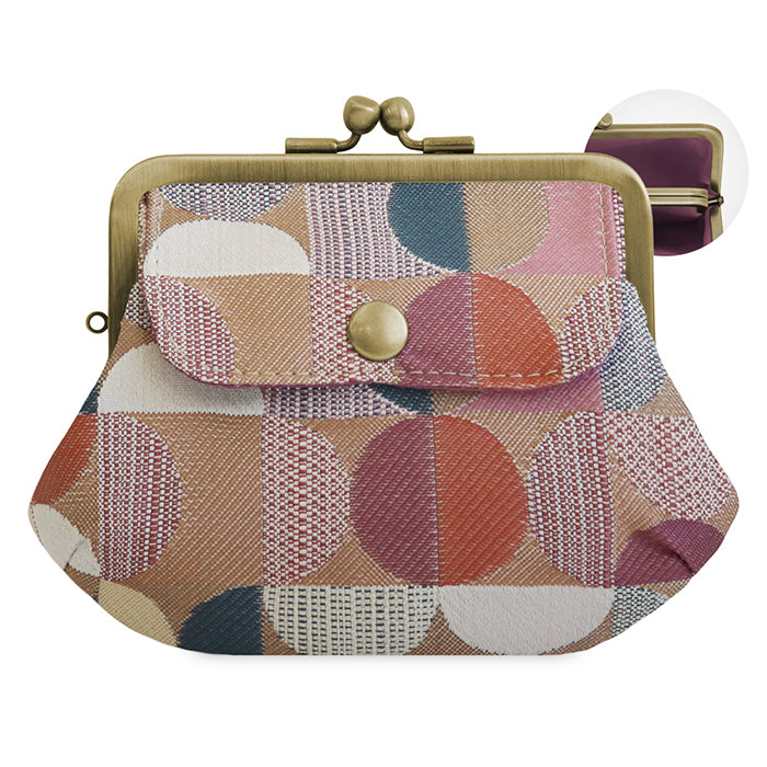 [In stock] Parent-child purse with pocket [Gold brocade]