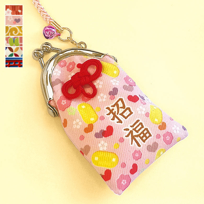 【在庫商品】がま口むすびストラップ【縁起物】